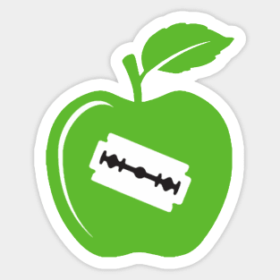 Halloween Green Apple shirt Sticker